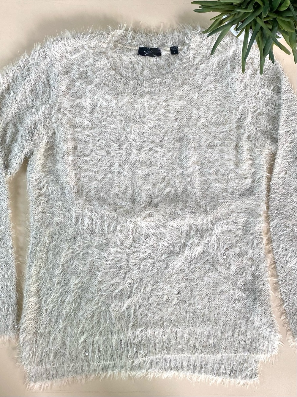 Boutique Fuzzy & Sequin Sweater - Picture 7 of 16